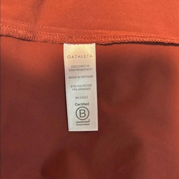 Athleta Terracotta Lightweight Racerbk Tank Presidio Dress with Handkerchief Hem - Picture 2 of 7